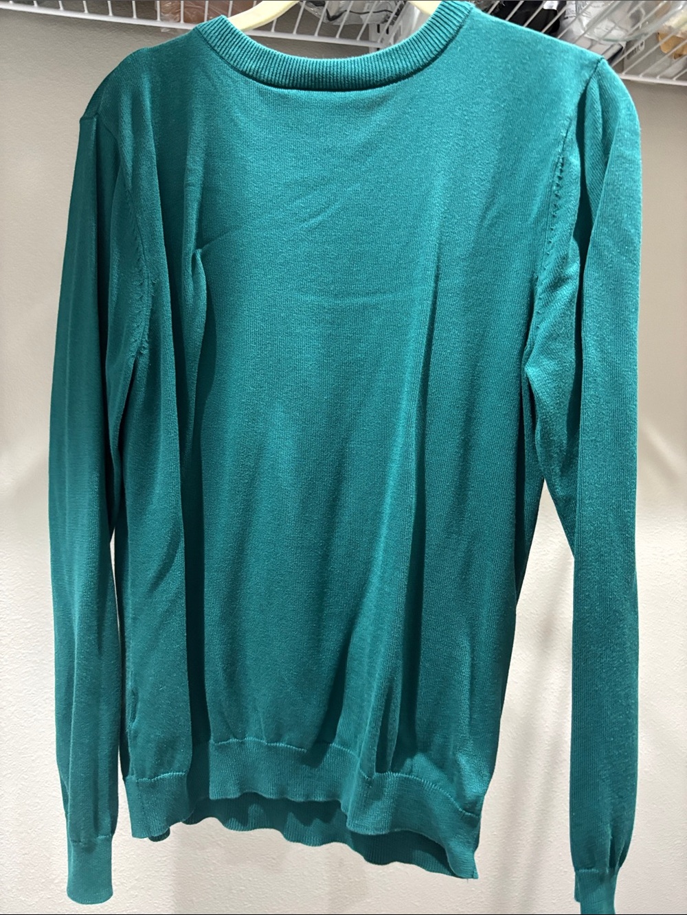 ModCloth Teal Green Crewneck Sweater with Raccoon Graphic - Picture 4 of 4